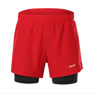 QUẦN CHẠY BỘ NAM ARSUXEO MS01 - 2 LỚP (BOXER) - TÚI KHÓA KÉO SAU LƯNG